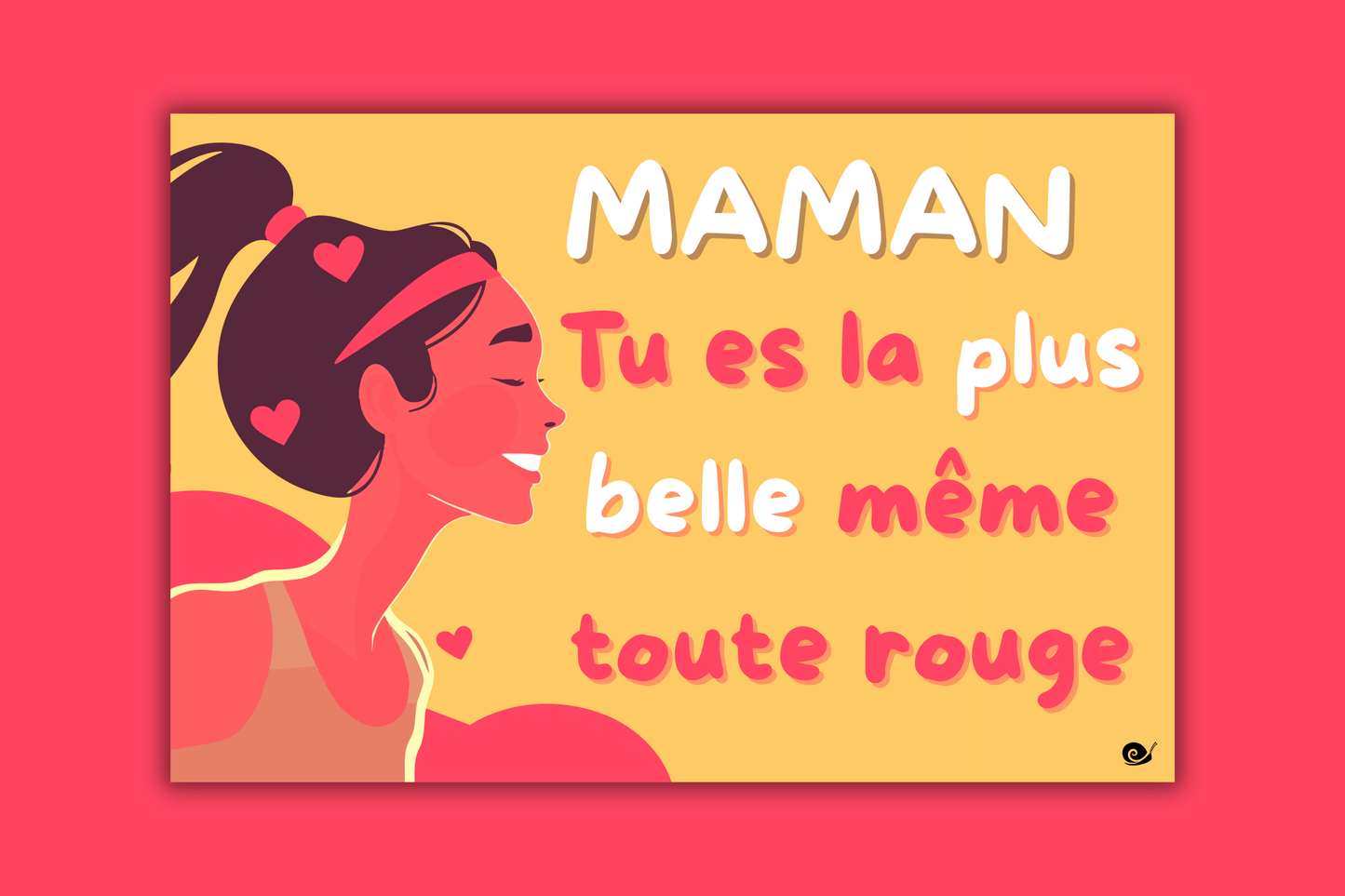 Maman toute rouge