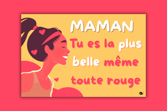 Maman toute rouge